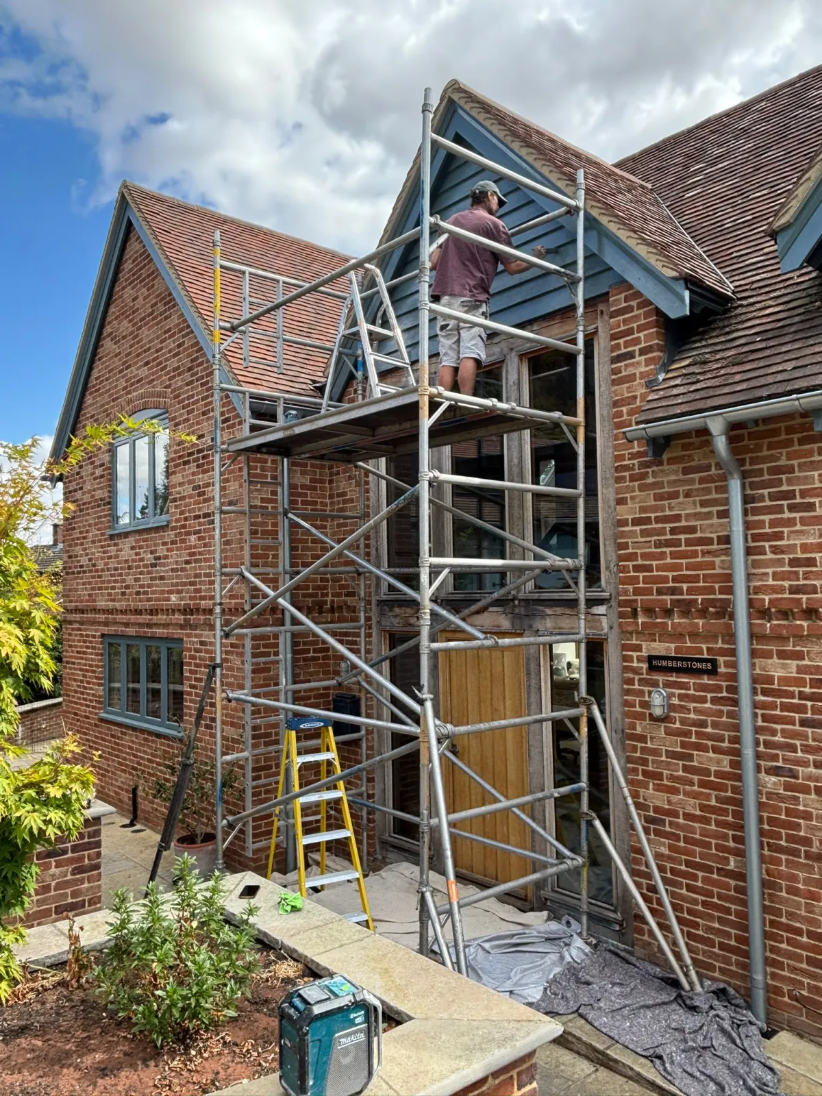 Freshly painted exterior woodwork on a residential property — Ashton-under-Hill